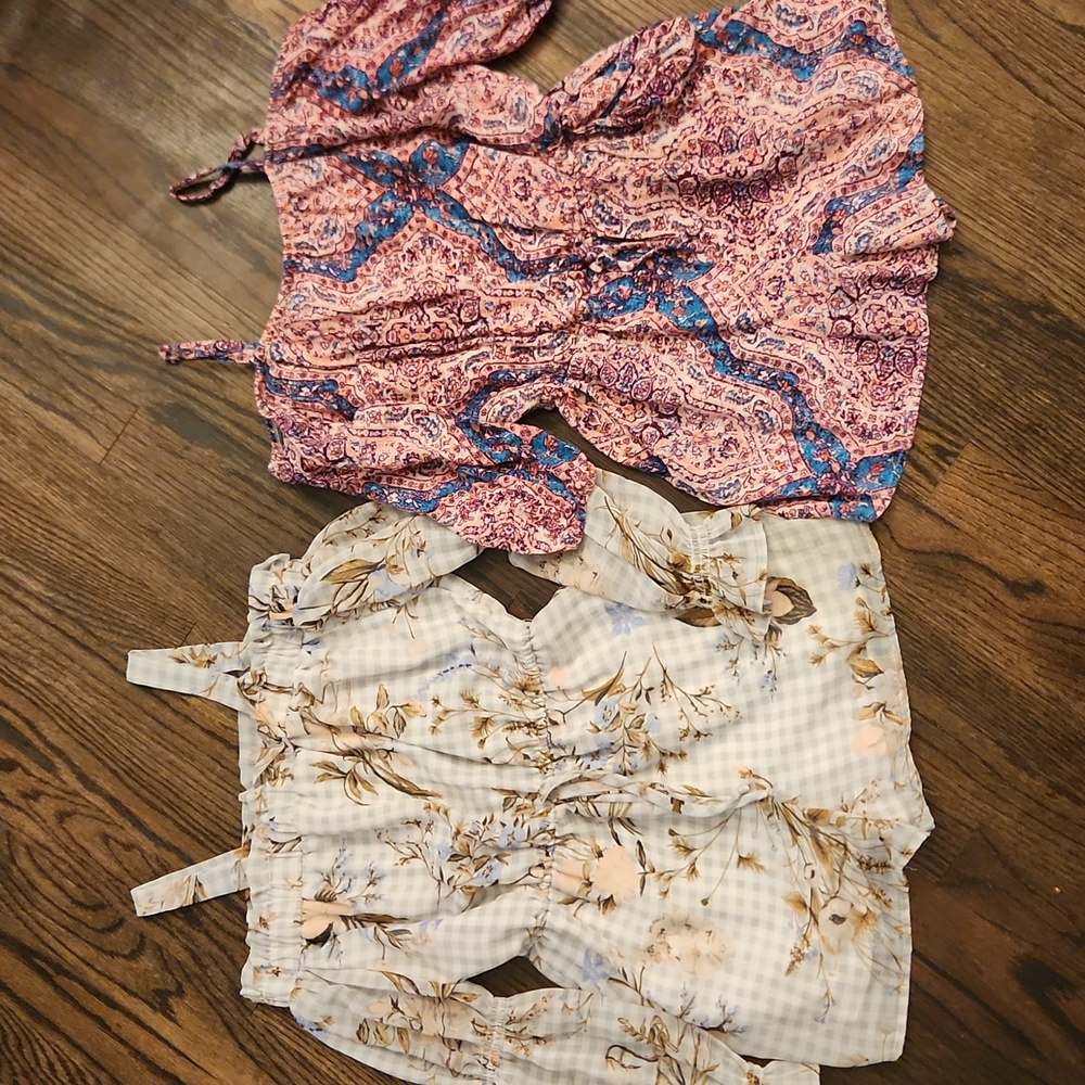 Lot 2 Big Girls Off Shoulder Rompers